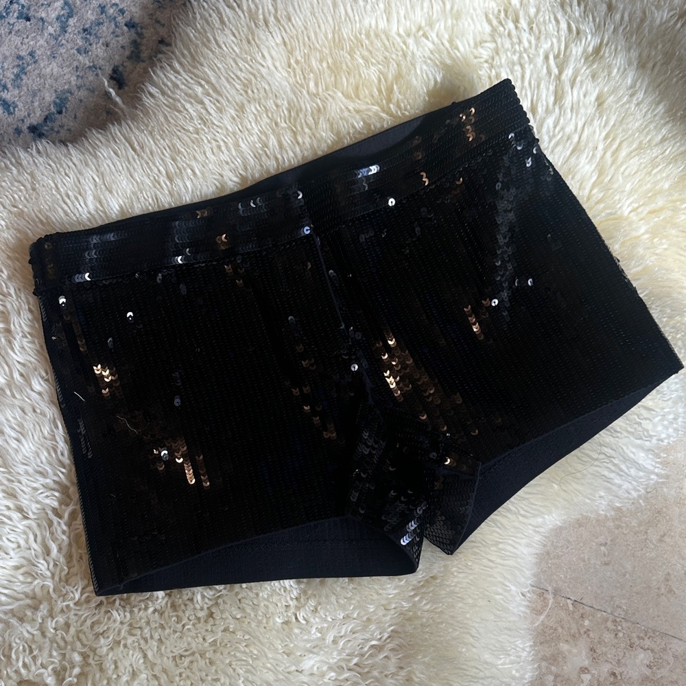 Express Black Sequin Women's Shorts